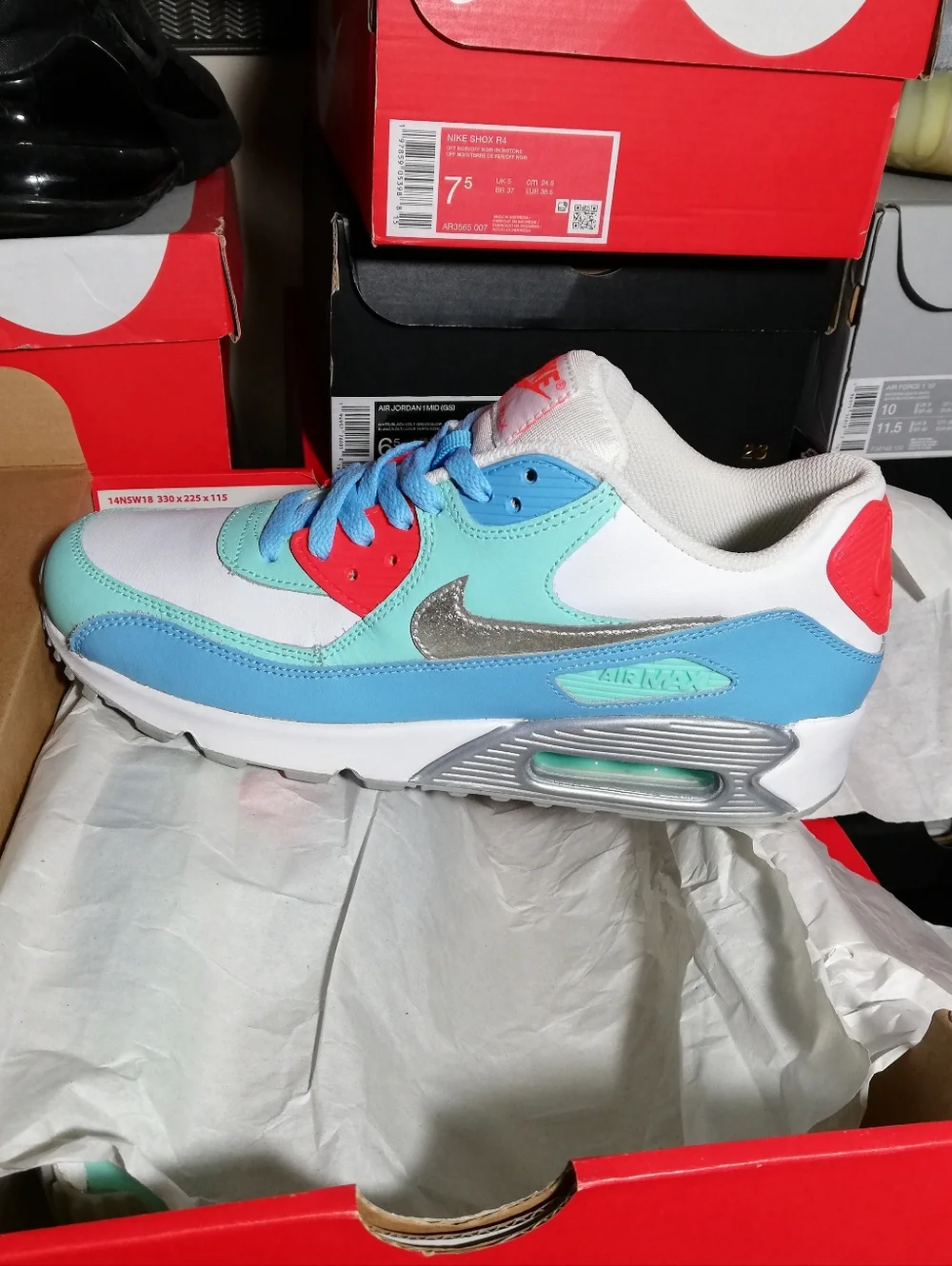 NIKE AIR MAX 90S PEEMIUM WOMEN US SIZE 8.5 BRAND NEW COME WITH BOX - Picture 8 of 13